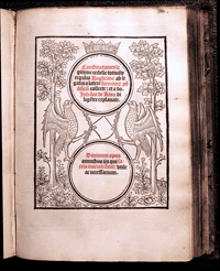Constitutiones legitime sue legatine regionis anglicane. Woodcut of two hawks on the Half-title. Paris, 1504.